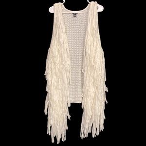 Gorgeous White Rue21 Fringe Cover up
